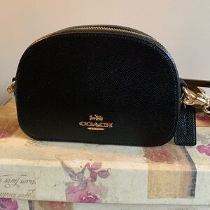 Coach Black and Gold Crossbody Bag